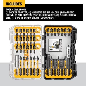 BIT IMPACTDRIVE SET 40PC FLEXTORQ + TOUGHCASE