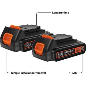 BATTERY LIT 1.5AH 20V 2PK 2X1.5AH PWRCON LBXR20OPE2