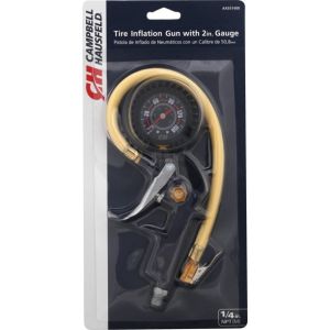 INFLATOR+GAUGE TIRE HD PISTOL GRIP 10-100PSI