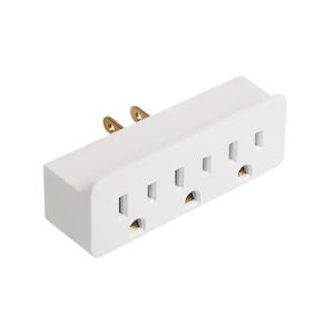 ADAPTOR OUTLET COMM. ELEC TRIPLE, 2 TO 3 PRONG