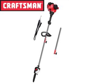 POLESAW GAS 25CC 8"BLADE 7'POLE 26"EXTENSION 2CYC 3/8PITCH 34LINKS CRAFTSMAN