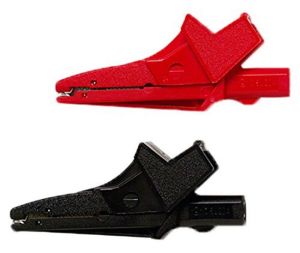 Pomona Model # 6041B Extra Large Alligator Clips (Red, Black)