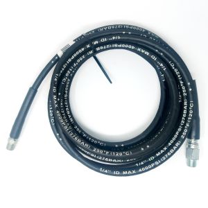 HOSE RUBBER PRESSURE WASHER GAS 1/4"X25'4000PSI 3/8"MNPT X 3/8" MNPT SWIVEL DN1425