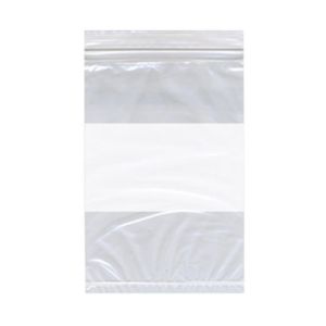 BAG ZIP WHTBLOK 3X5 100PC