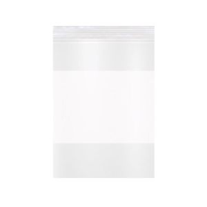 BAG ZIP WHTBLOK 4X6 100PC
