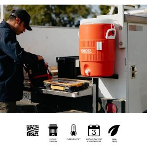 COOLER WATER 5GAL ORANGE