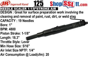 SCALER NEEDLEKIT 1-1/8"ST 4600BM 15CFM 19PCS X1/8"NDL LVR