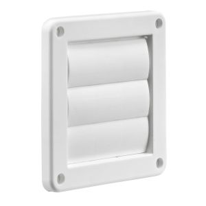 VENT LOUVER WALL 4" WHT
