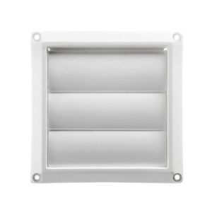 VENT LOUVER WALL 4" WHT