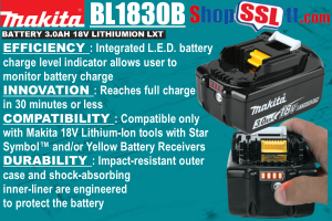 BATTERY 3.0AH LITHIUM-ION 18V