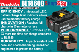 BATTERY 18V 6AH LITHIUMION LXT RECHARGEABLE