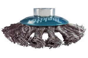 BRUSH S/CUP 4"X5/8KNOT MS