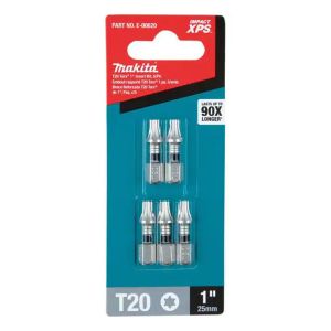 BIT DRIVE INSRT T20 1"5PK