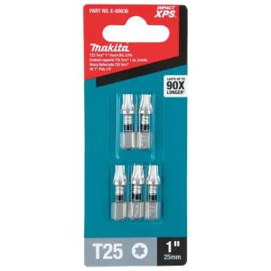 BIT DRIVE INSRT T25 1"5PK