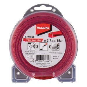 LINE NYL 2.7MMX15M 4L RED SILENT 4LEAF 50'1-LAYER