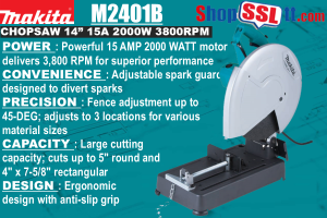 CHOPSAW MT 14" 15A 2000W 3800 RPM