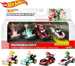 Hot Wheels Mario Kart Vehicle 4-Pack