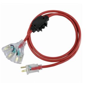 CORD EXT 14/3 RED 100FT OUTDOOR SJTW-A 13A