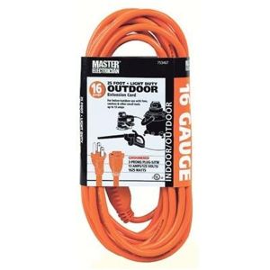 CORD EXT 25' 16/3 ORG