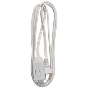 CORD EXT 16/2 WHT 6' SPT-2