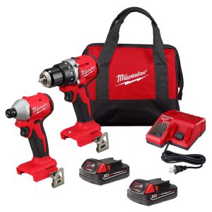 DRILL 1/2" HAMMER 550# + IMPACT DRIVER 1700# M18 BRUSHLESS COMBO KIT