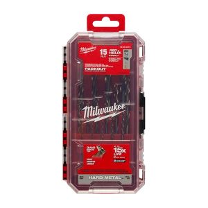 BIT DRILSET 15PC COBALTRH 48892370 THNDRBOLT REDHEL