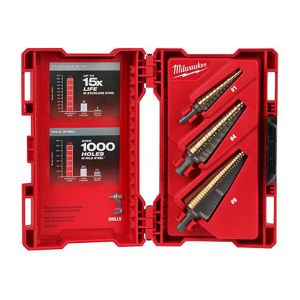 BIT STEP 3PC COBALT#1#4#9 BITSET1/8"-1-1/8"48899291