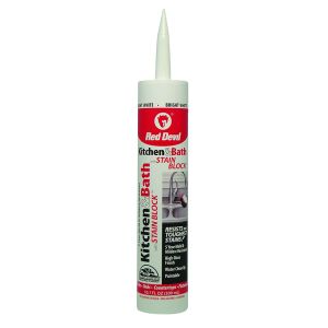 SEALANT 10.1OZ WHITE KITCHEN & BATH W STAIN