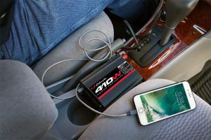 CONVERTER 410W/820WPEAK DC-AC 120V+USB PORT