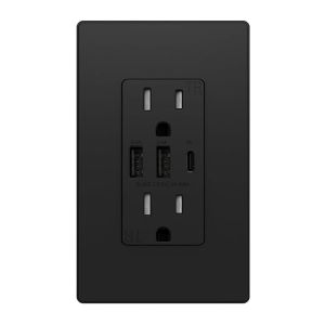 Outlets Receptacles 3-Port Wall Outlet