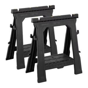 SAWHORSE 2PK 31"H 1000# PLASTIC STAND FOLD 25"D