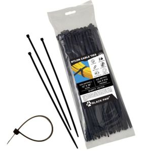 NYLON CABLE TIE BLK 8" 8MM X 200MM