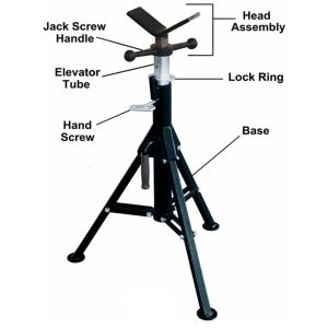 PIPE JACK LARGE NO ROLLER