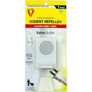 REPELLER RODENT PLUG IN NIGHT LIGHT EXTRA OUTLET