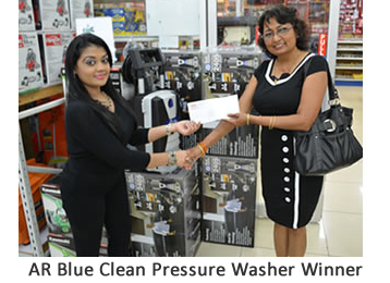 Southern Supplies Limited AR Blue Clean Pressure Washer Promotion Winner 2015