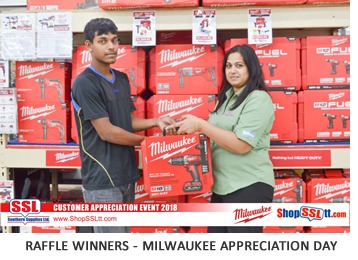 Milwaukee Customer Appreciation Day - Raffle Winners 2018