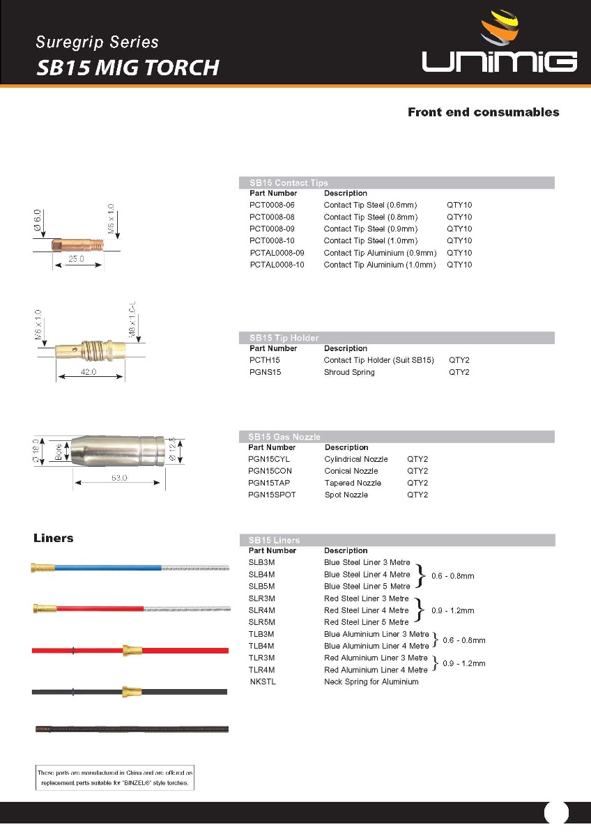 JTA-VMIG105I GUN SB15 PARTS 2